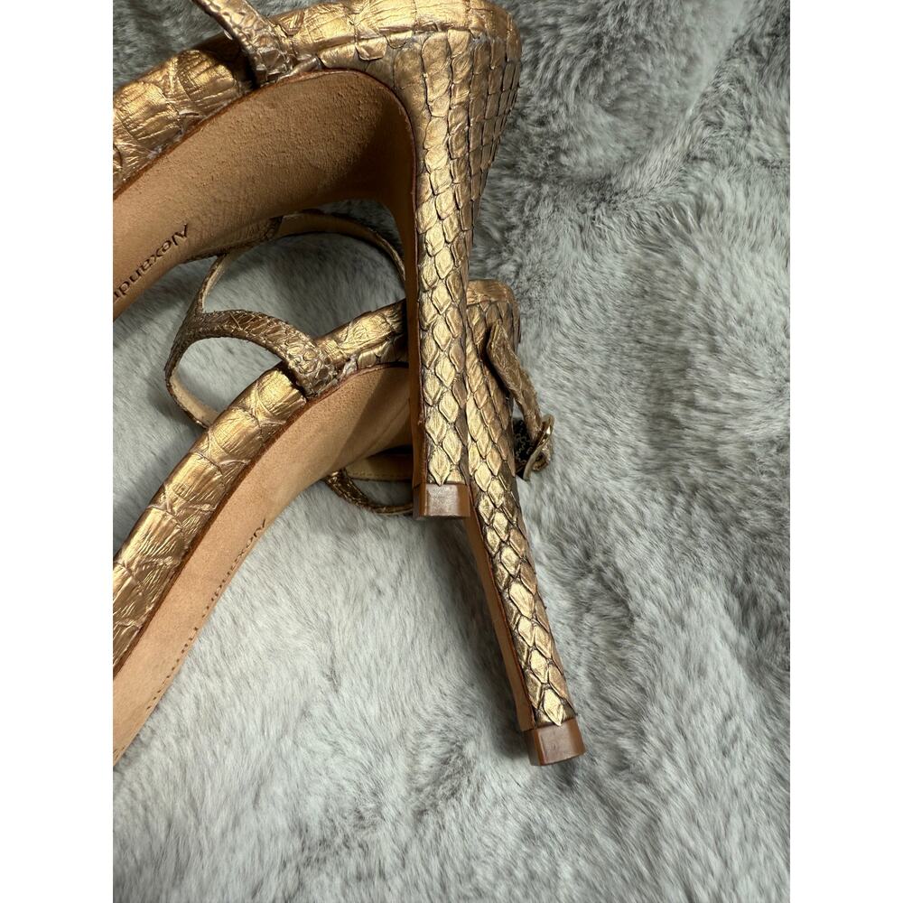 Alexandre Birman Python-Embossed Ankle Tie Heels … - image 5